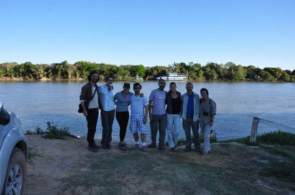Encontro com turistas espanhóis em Porto Jofre, no final da rodovia Transpantaneira, no  Mato Grosso